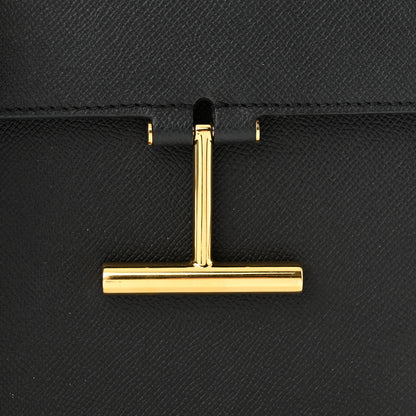 Tom Ford Grained Calfskin Mini T Clasp Tara Crossbody Bag Black 7 of 9