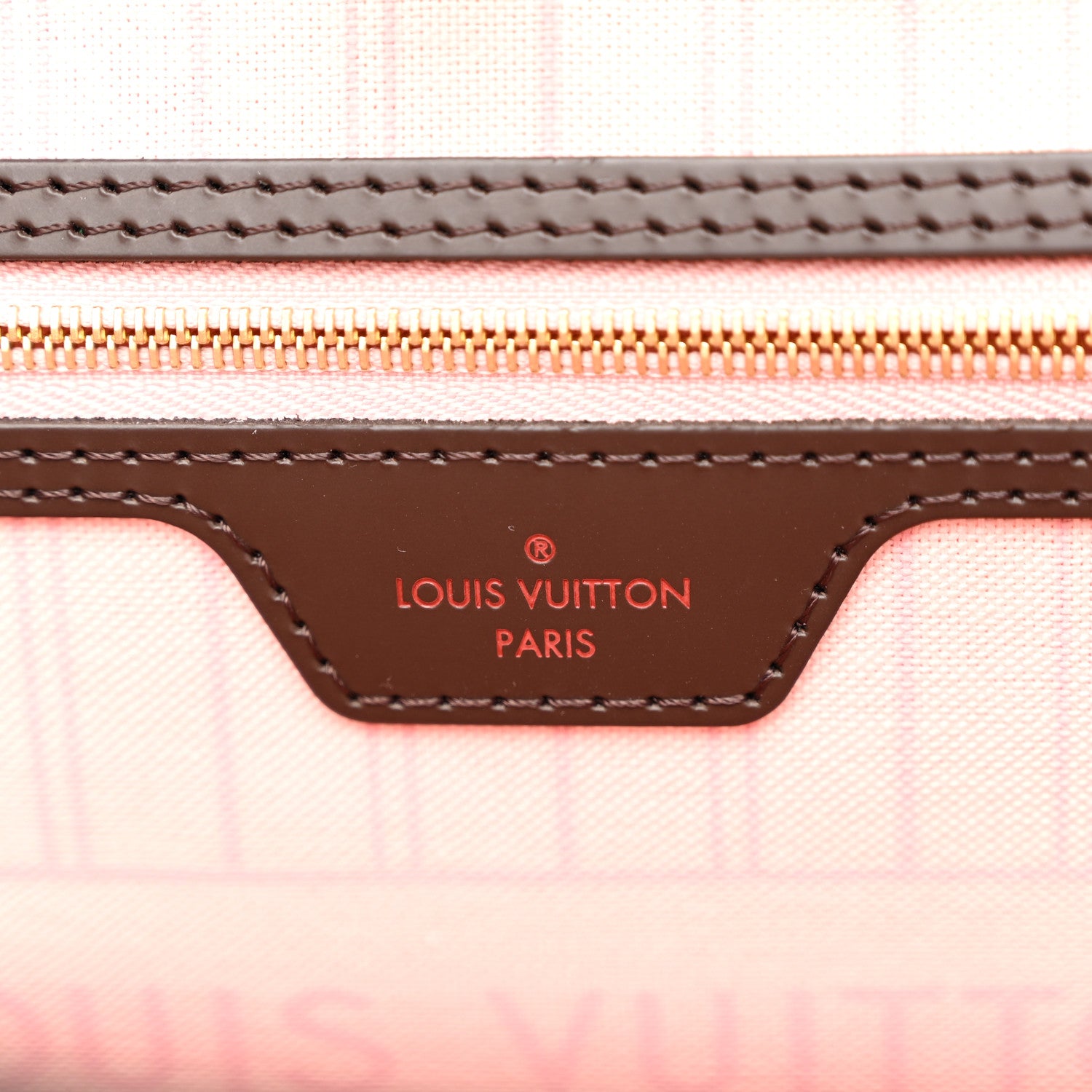 Louis Vuitton Damier Ebene Neo Neverfull MM Rose Ballerine 6 of 9