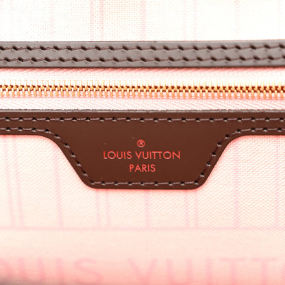 Louis Vuitton Damier Ebene Neo Neverfull MM Rose Ballerine 6 of 9