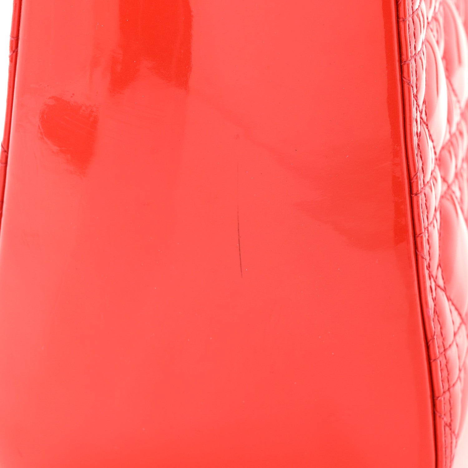 Christian Dior Patent Cannage Large Lady Dior Red 16 of 18