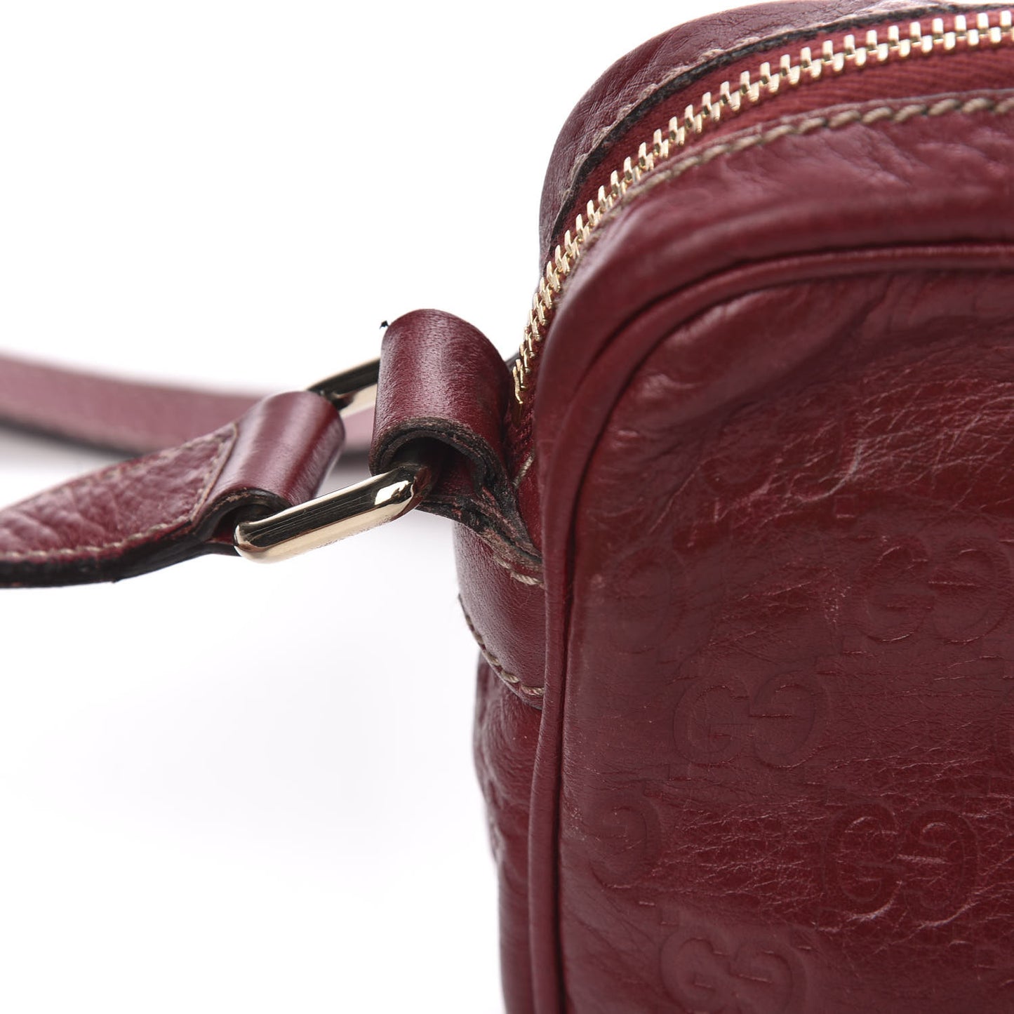 Guccissima Small Shoulder Bag Red