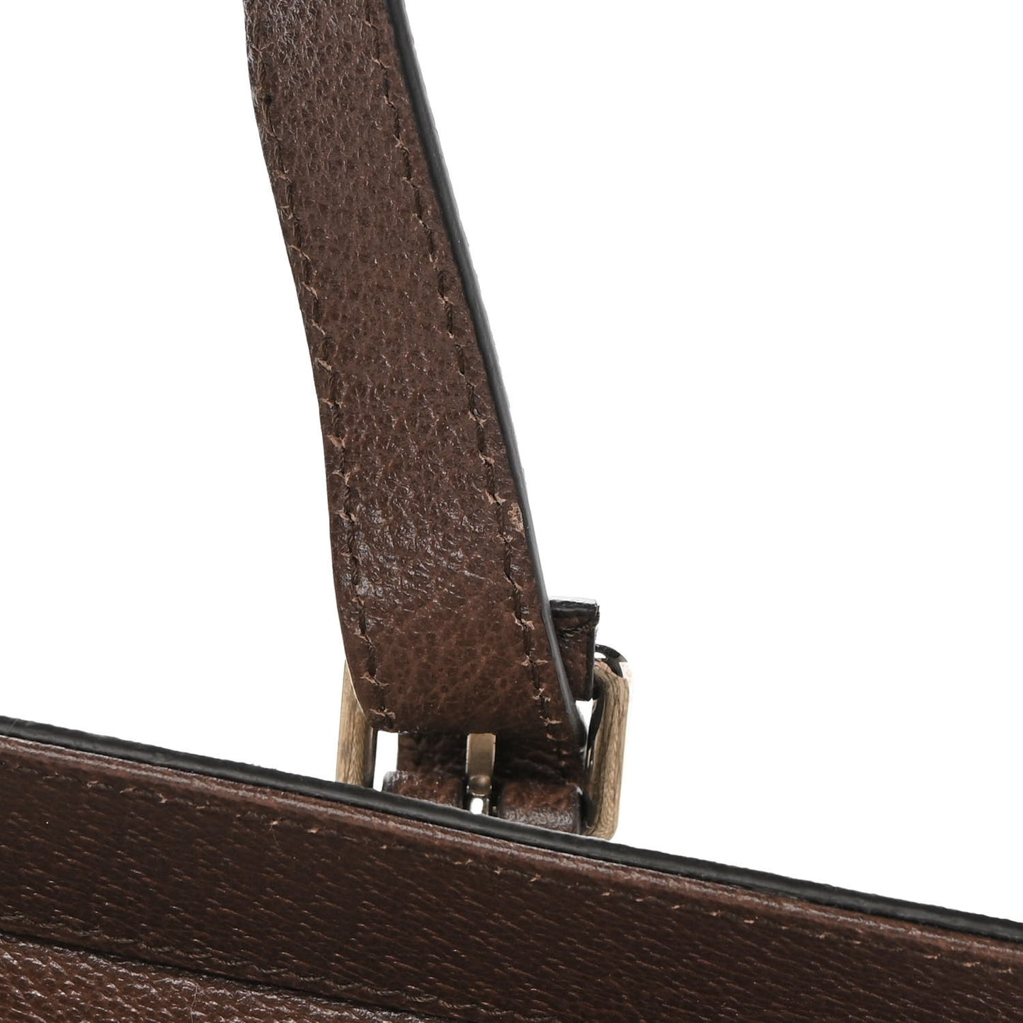 GG Supreme Monogram Textured Dollar Calfskin Small Detail Tote Beige Ebony New Acero