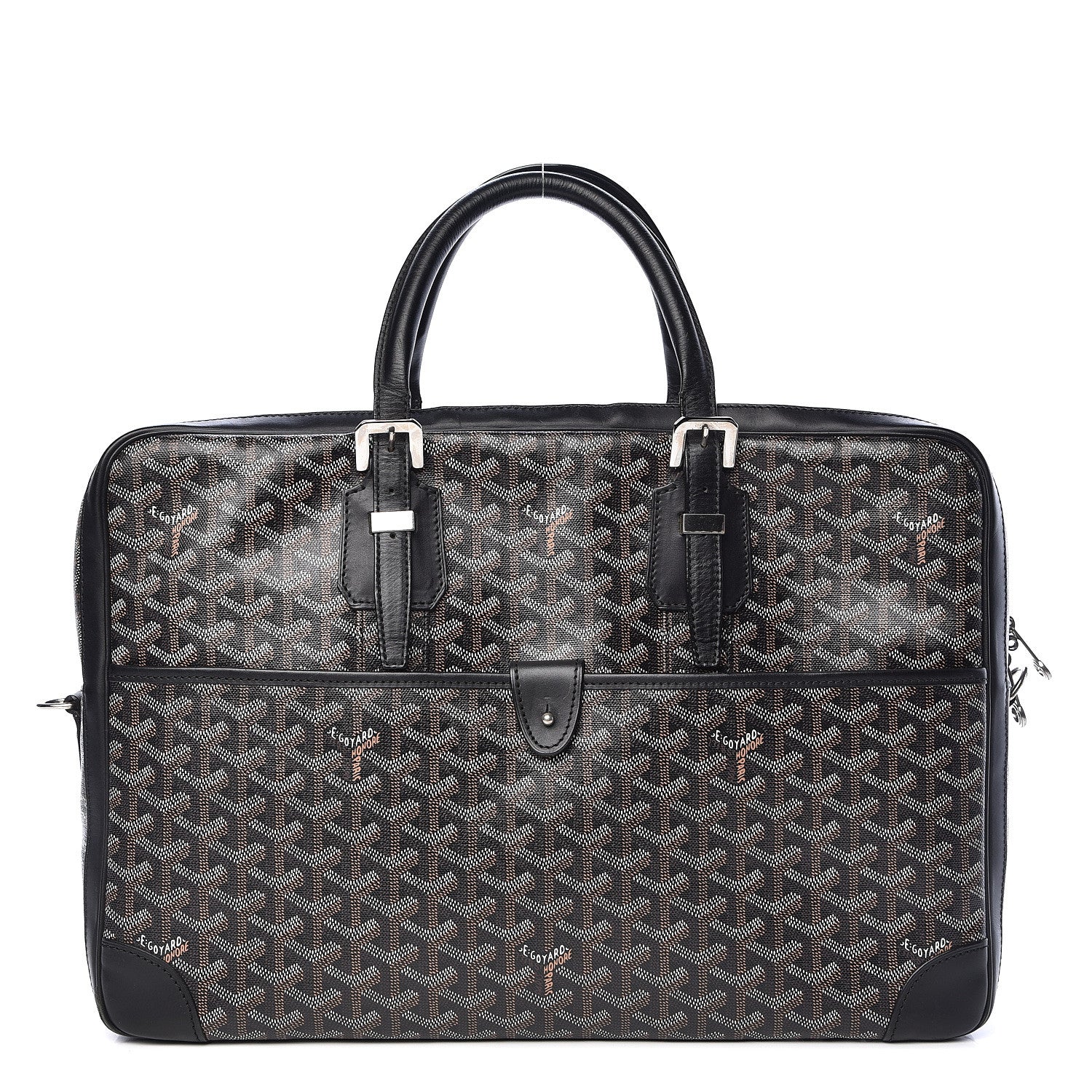 Goyard Goyardine Ambassade MM Briefcase Black 1 of 9