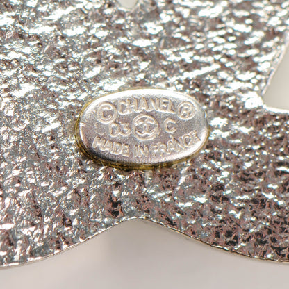 Chanel Pearl CC Brooch Pin Silver 3 of 4