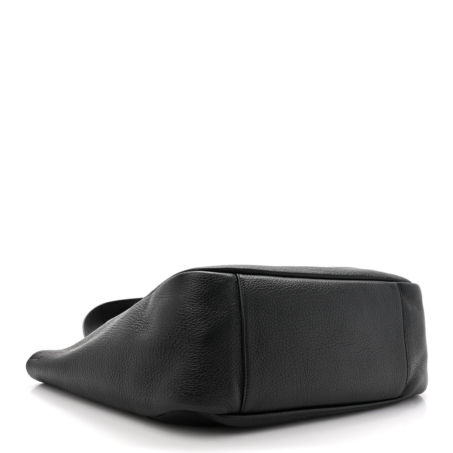 Grained Deerskin Bea Tote Black