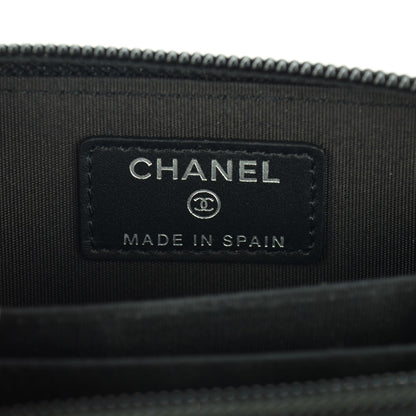 Chanel Caviar Timeless CC Zip Around Coin Purse Black 5 of 7