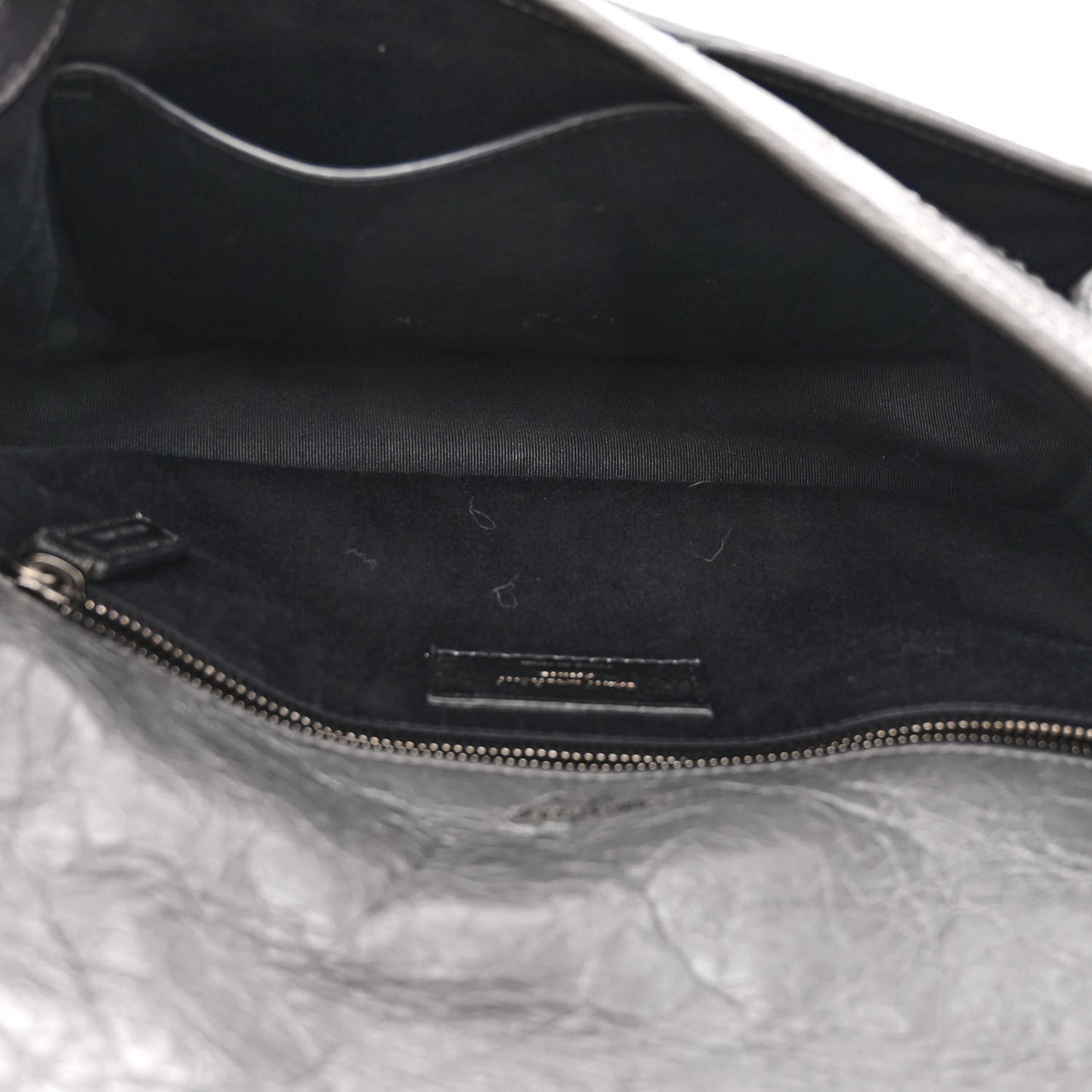 Crinkled Calfskin Matelasse Monogram Medium Niki Chain Satchel Fog