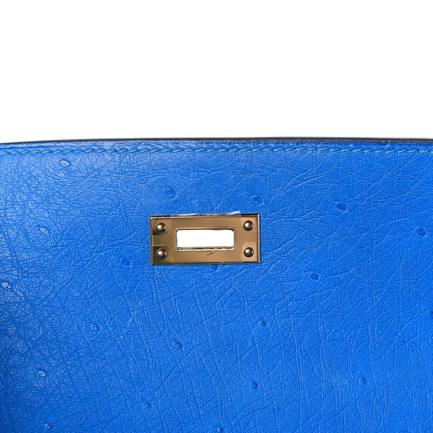 Hermes Ostrich Kelly Sellier 25 Bleuet 31 of 40