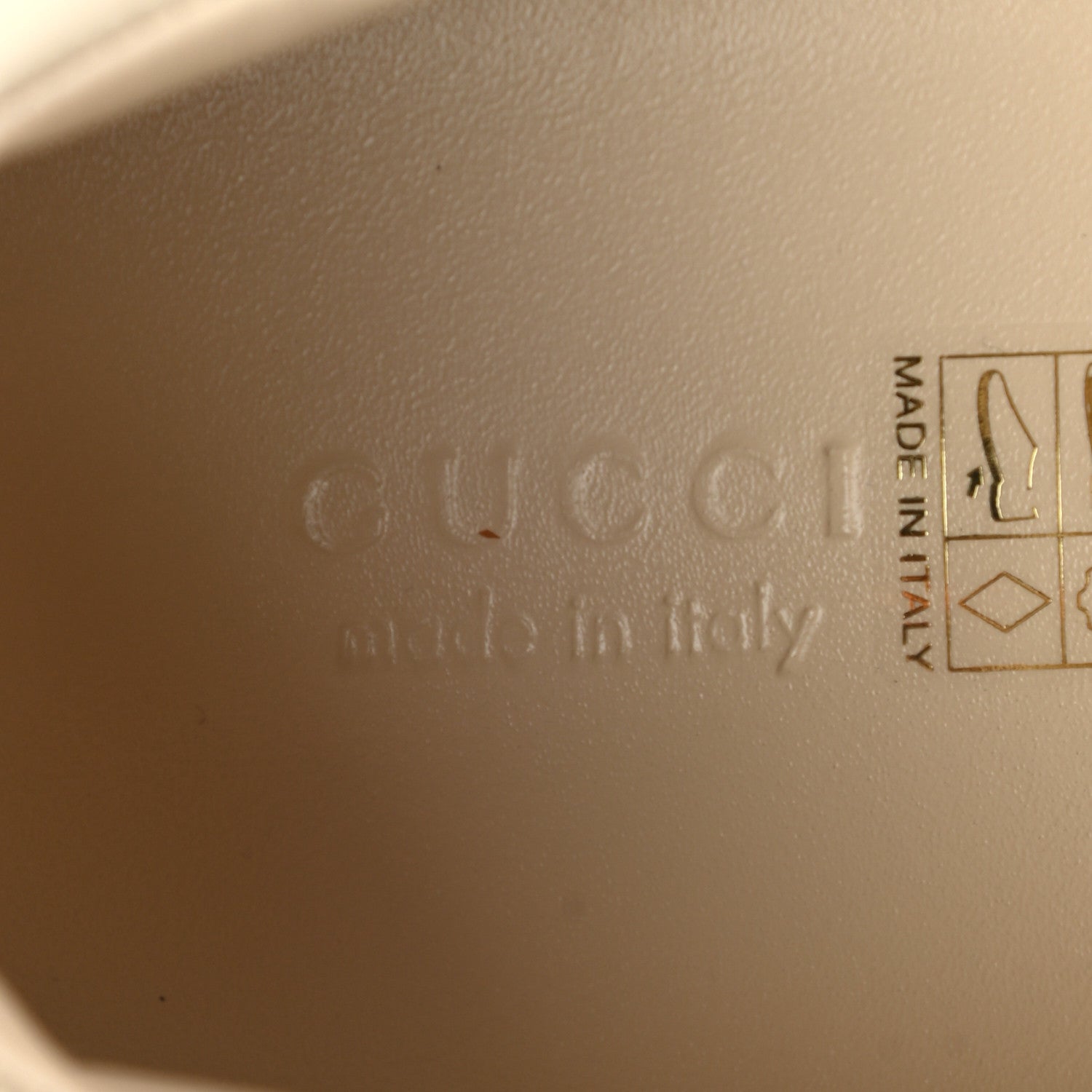 Gucci Calfskin Logo Womens Rhyton Sneakers 40 Ivory 6 of 10