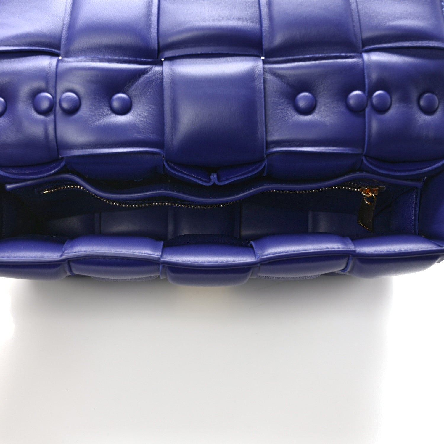 Bottega Veneta Lambskin Maxi Intrecciato Padded Chain Cassette Crossbody Bag Unicorn 5 of 11