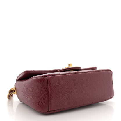 Chanel Caviar Quilted Mini Chain Soul Flap Burgundy 4 of 10