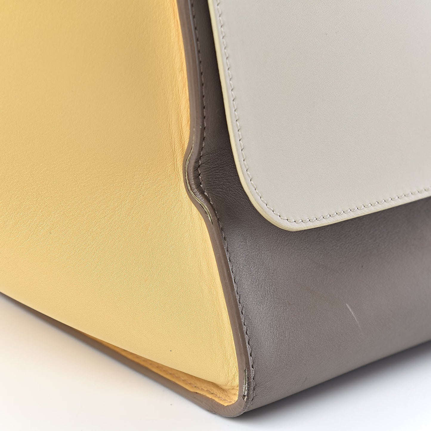 Smooth Calfskin Medium Tri-Color Trapeze Butter
