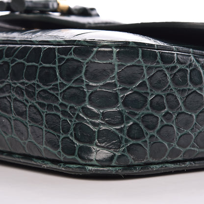 Celine Calfskin Crocodile Embossed Medium Tassel Bag Amazone 10 of 13