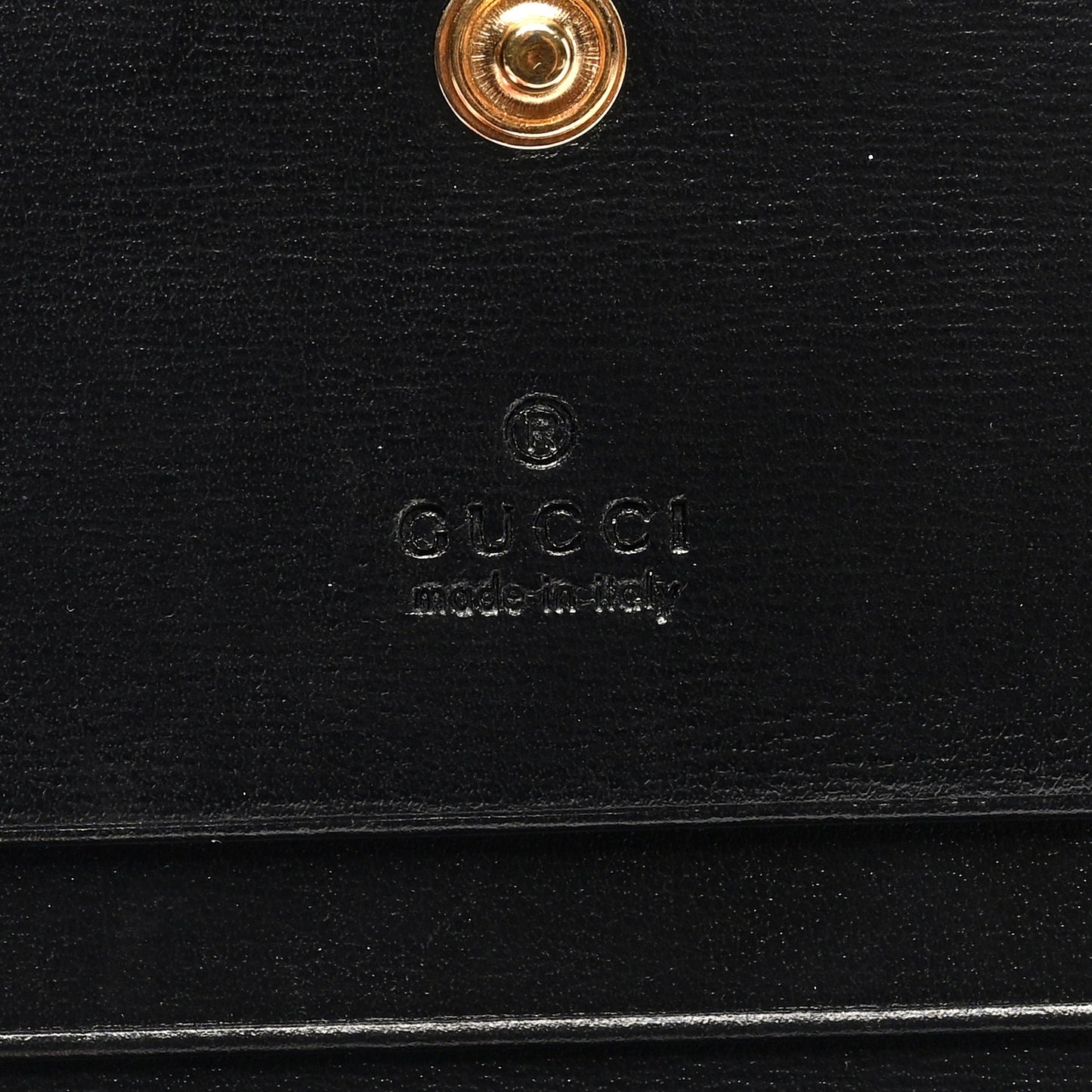 Boarded Plutone Calfskin Horsebit 1955 Card Case Wallet Black