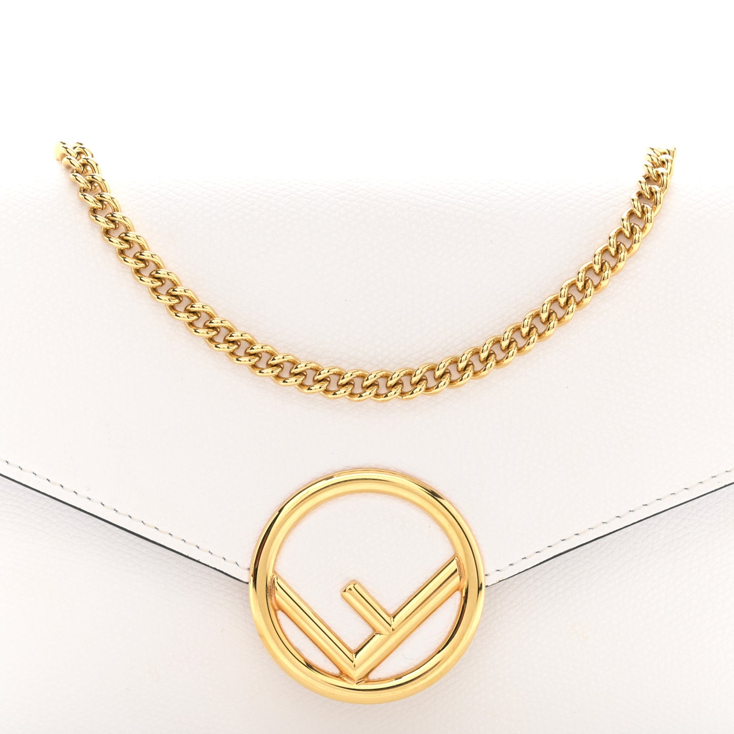 Vitello Cruise F is Fendi Medium Envelope Wallet on Chain Optical White