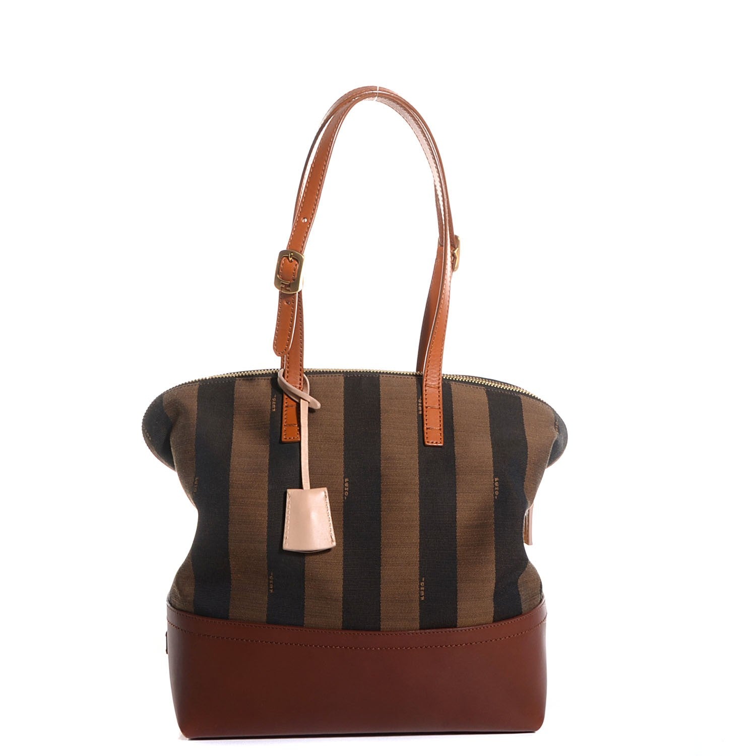 Fendi Pequin Cuoio Vegetale 2Bag Tobacco Cuoio Miele Vacchetta 1 of 11