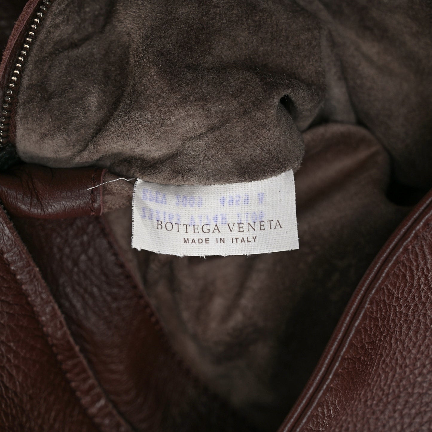 Washed Cervo Deerskin Large Hobo Truffle