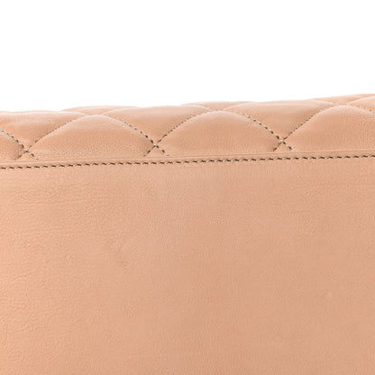 Chanel Lambskin Quilted Small Chain Me Tote Light Beige 16 of 16