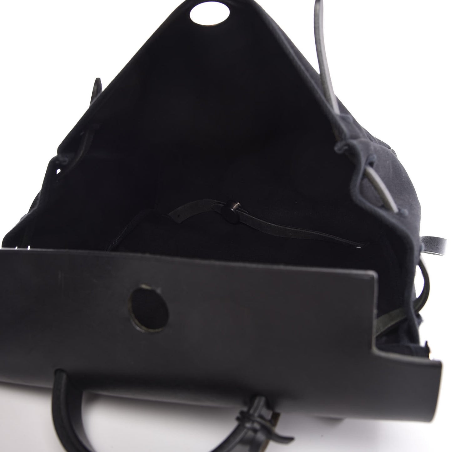Toile Vache Calfskin Herbag 30 PM Backpack Black