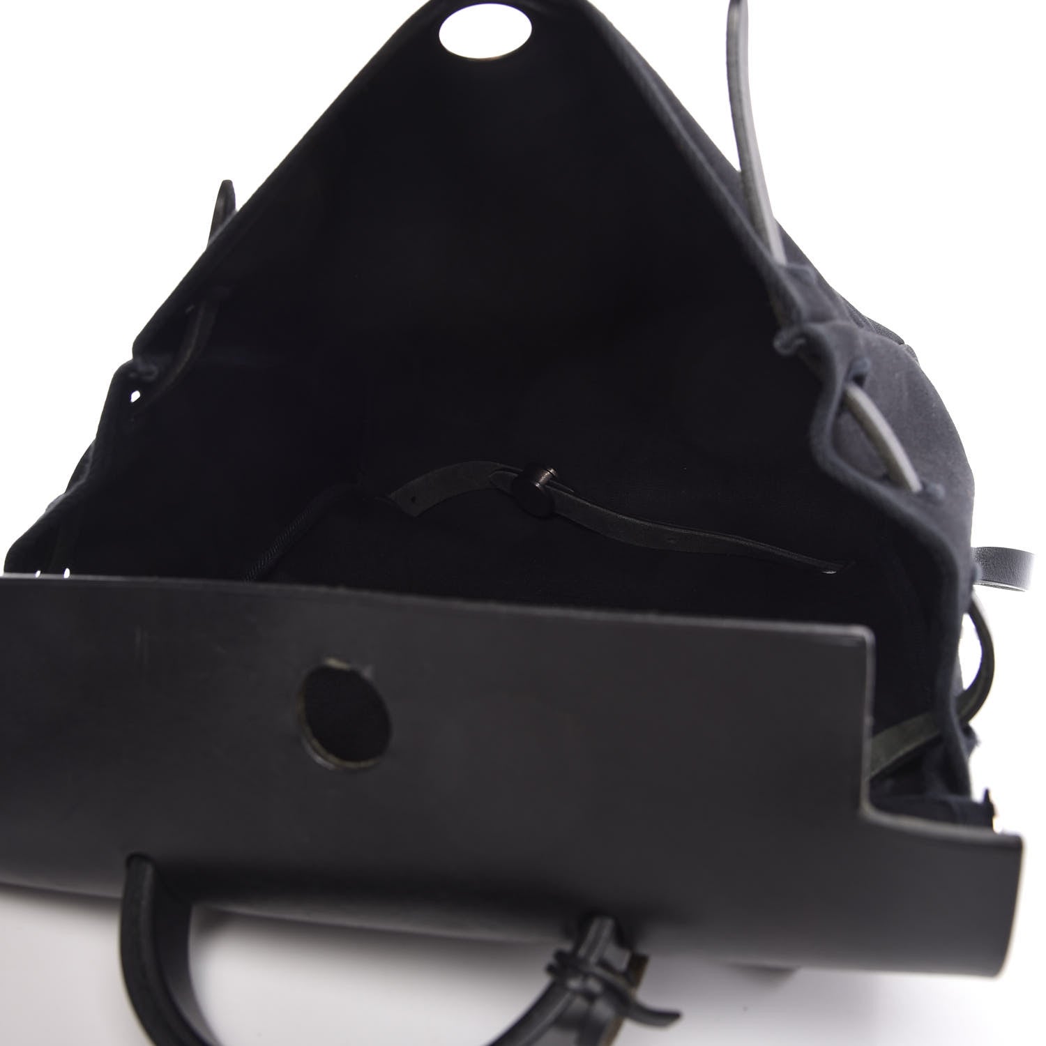 Hermes Toile Vache Calfskin Herbag 30 PM Backpack Black 6 of 10