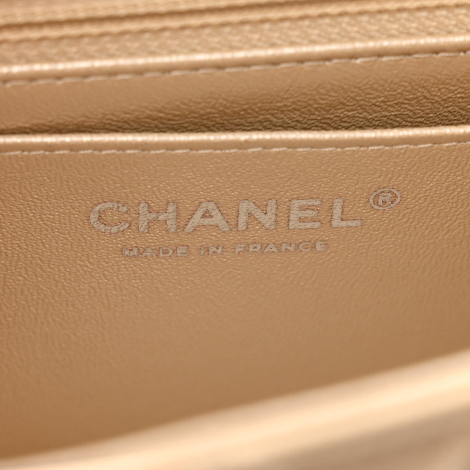 Chanel Metallic Sheepskin Quilted 2.55 Reissue Mini Flap Beige 7 of 10