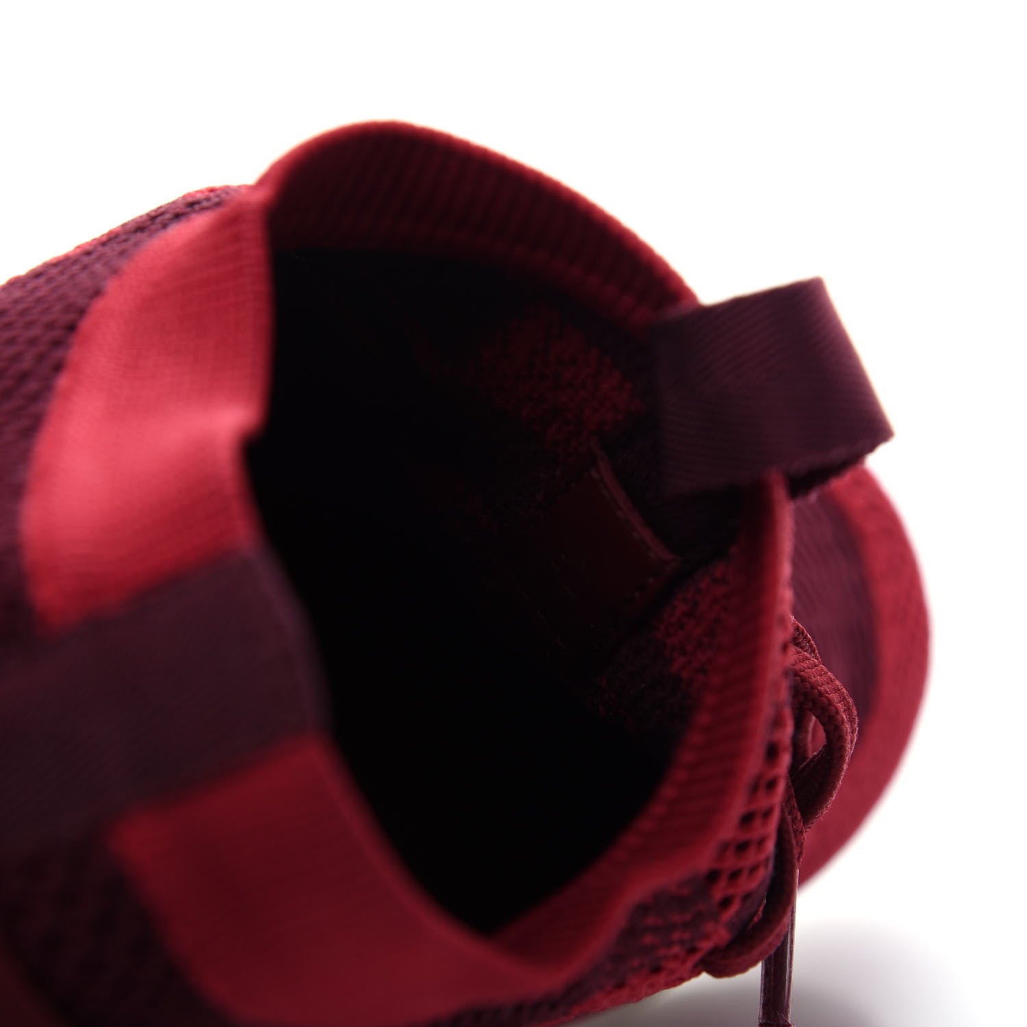 Louis Vuitton Knit Damier Mens Fastlane Sneakers 7.5 Burgundy Red 11 of 12