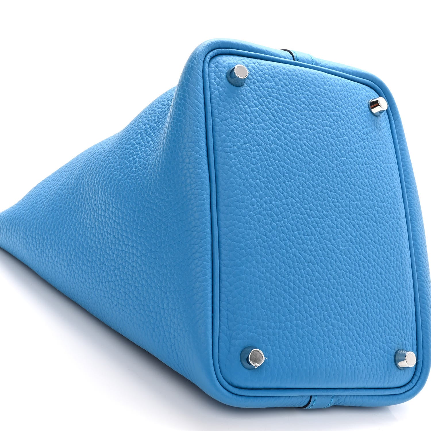 Hermes Taurillon Clemence Picotin Lock 18 PM Bleu Frida 7 of 8