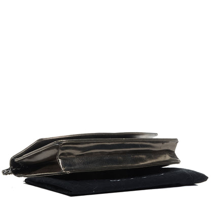 Chanel Metallic Calfskin Timeless CC Wallet on Chain WOC Bronze 4 of 8