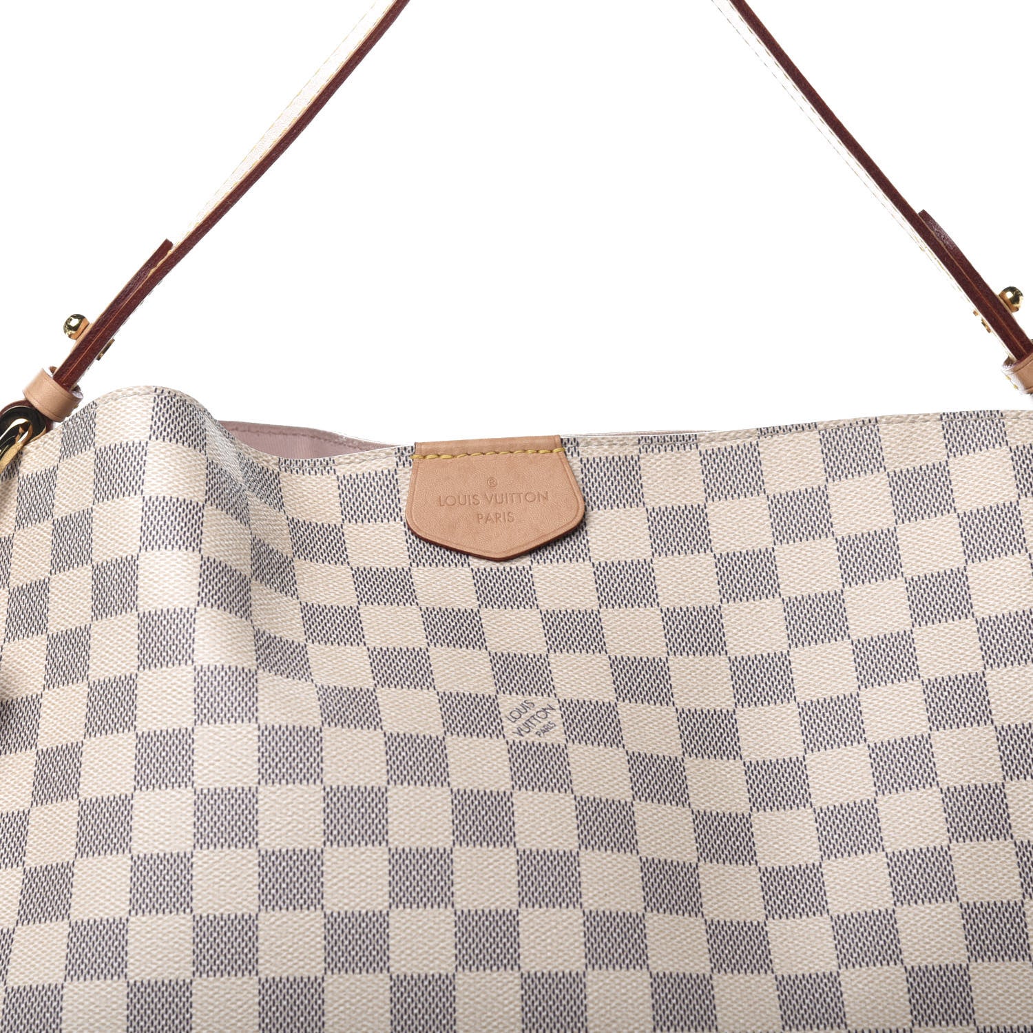 Louis Vuitton Damier Azur Graceful MM Rose Ballerine 14 of 15