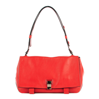 Proenza Schouler Calfskin Double Sided PS Courier Bag Poppy Chianti 1 of 10
