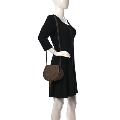Chloe Calfskin Mini Marcie Round Crossbody Bag Desert Taupe 2 of 11