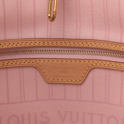 Louis Vuitton Damier Azur Neo Neverfull MM Rose Ballerine 6 of 9