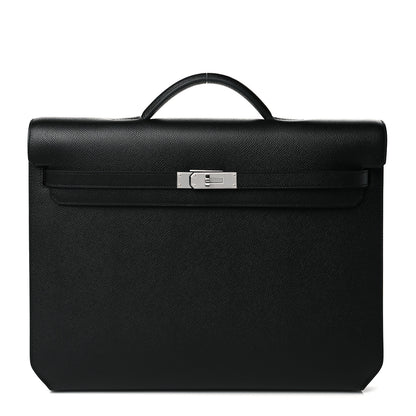Hermes Epsom Kelly Depeches 36 Black 1 of 11