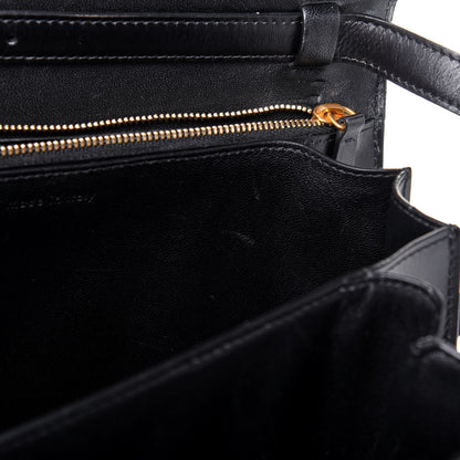 Celine Box Calfskin Medium Classic Box Flap Bag Black 12 of 20