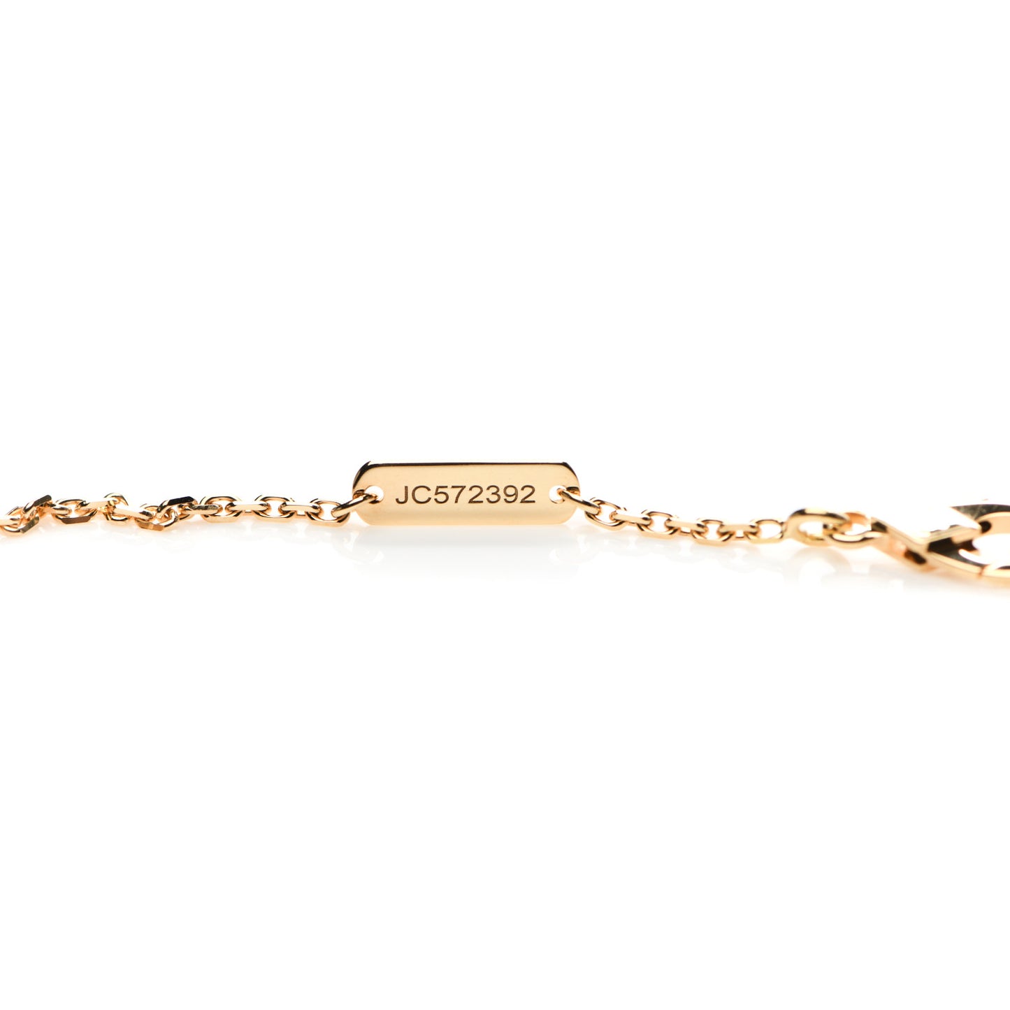 18K Yellow Gold Black Onyx Vintage Alhambra Pendant Necklace