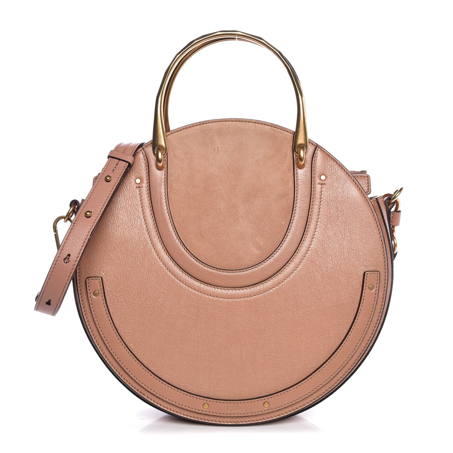 Chloe Goatskin Suede Medium Pixie Bag Nougat 1 of 7
