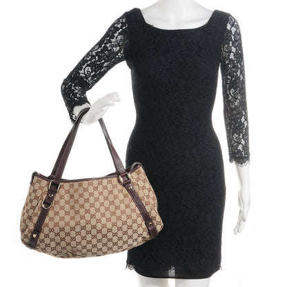 Gucci Monogram Medium Abbey Shoulder Bag Dark Brown 2 of 7