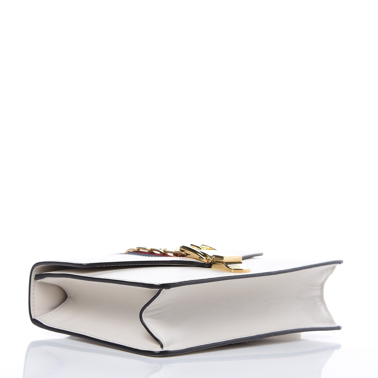 Calfskin Small Sylvie Shoulder Bag White