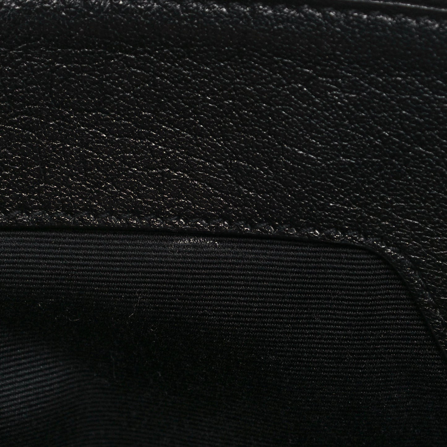 Grained Lambskin Quilted Mini Becky Double Zip Bag Black