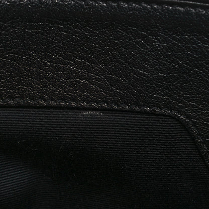 Saint Laurent Grained Lambskin Quilted Mini Becky Double Zip Bag Black 12 of 13