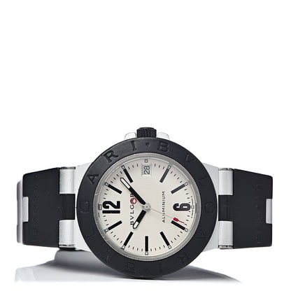 Bulgari Aluminum Rubber 38mm Diagono Quartz Watch 3 of 7