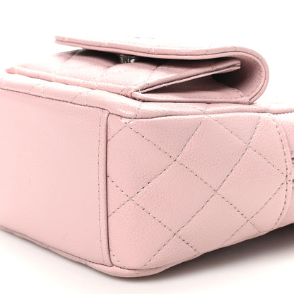 Chanel Caviar Quilted CC Mini Classic Backpack Light Pink 10 of 10