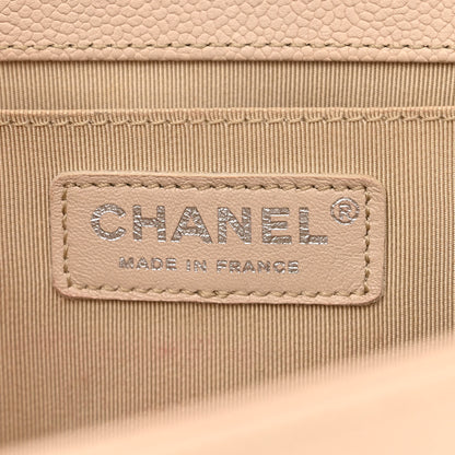 Chanel Caviar Quilted Medium Boy Flap Beige 6 of 11