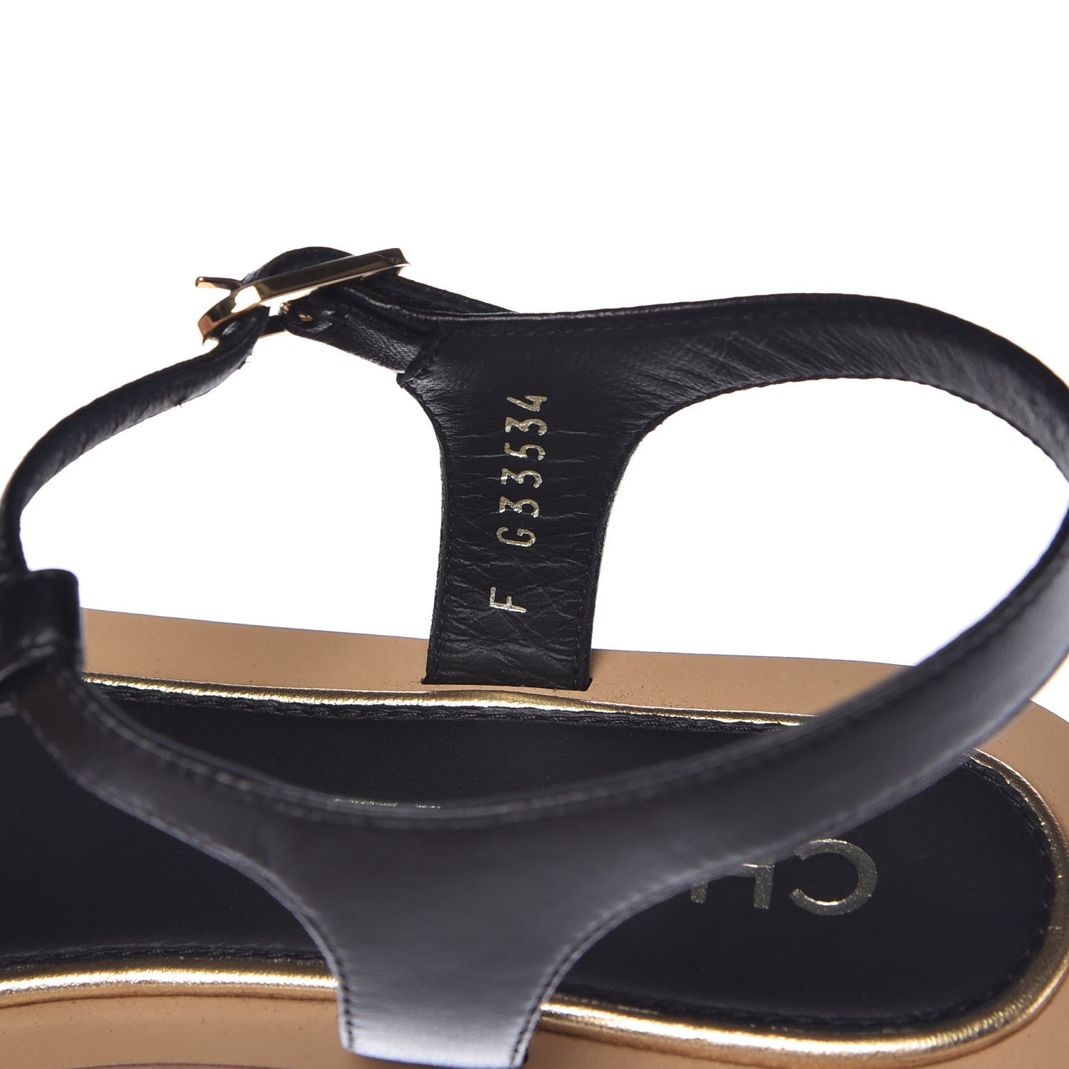 Chanel Lambskin CC Thong Sandals 36.5 Black White 8 of 9