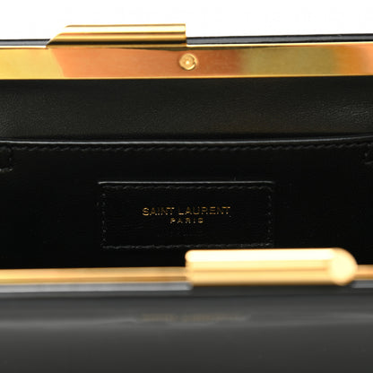 Saint Laurent Patent Midnight Clutch Black 6 of 6