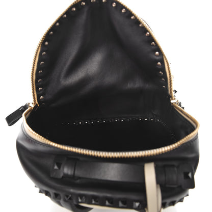 Valentino Garavani Vitello Medium Rockstud Backpack Ivory Black 5 of 7