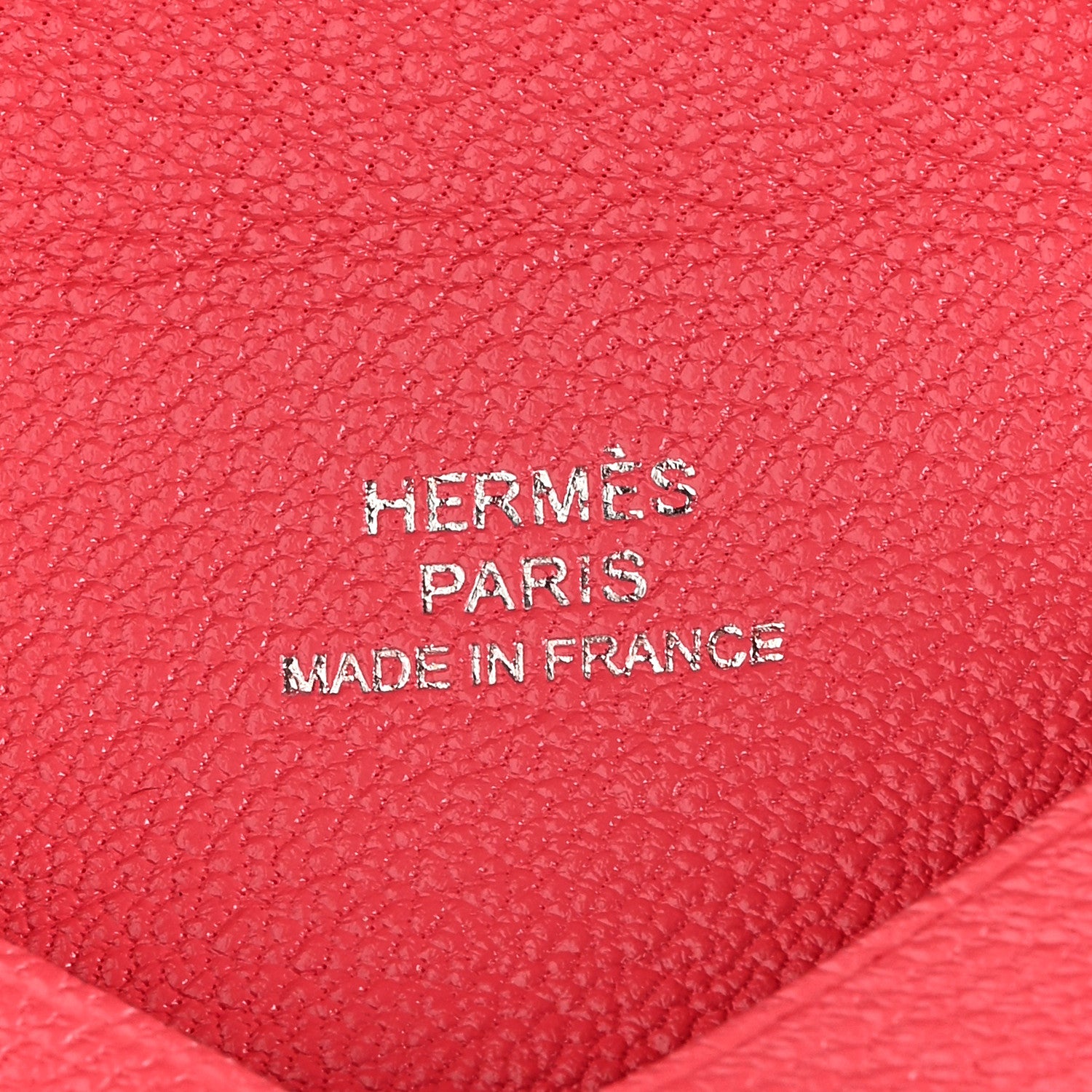 Hermes Chevre Mysore Calvi Card Case Rose Lipstick 6 of 8