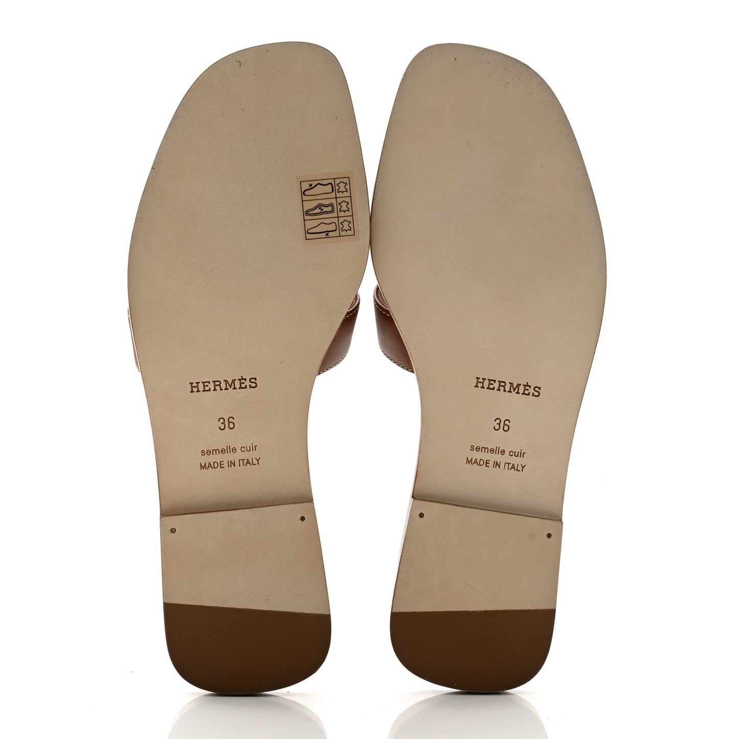 Box Calfskin Oran Sandals 36 Gold