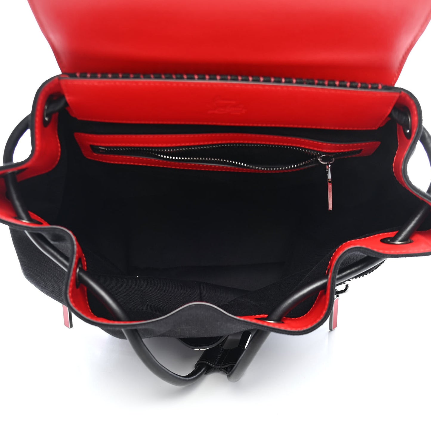Calfskin Ecusson Explorafunk Backpack Black