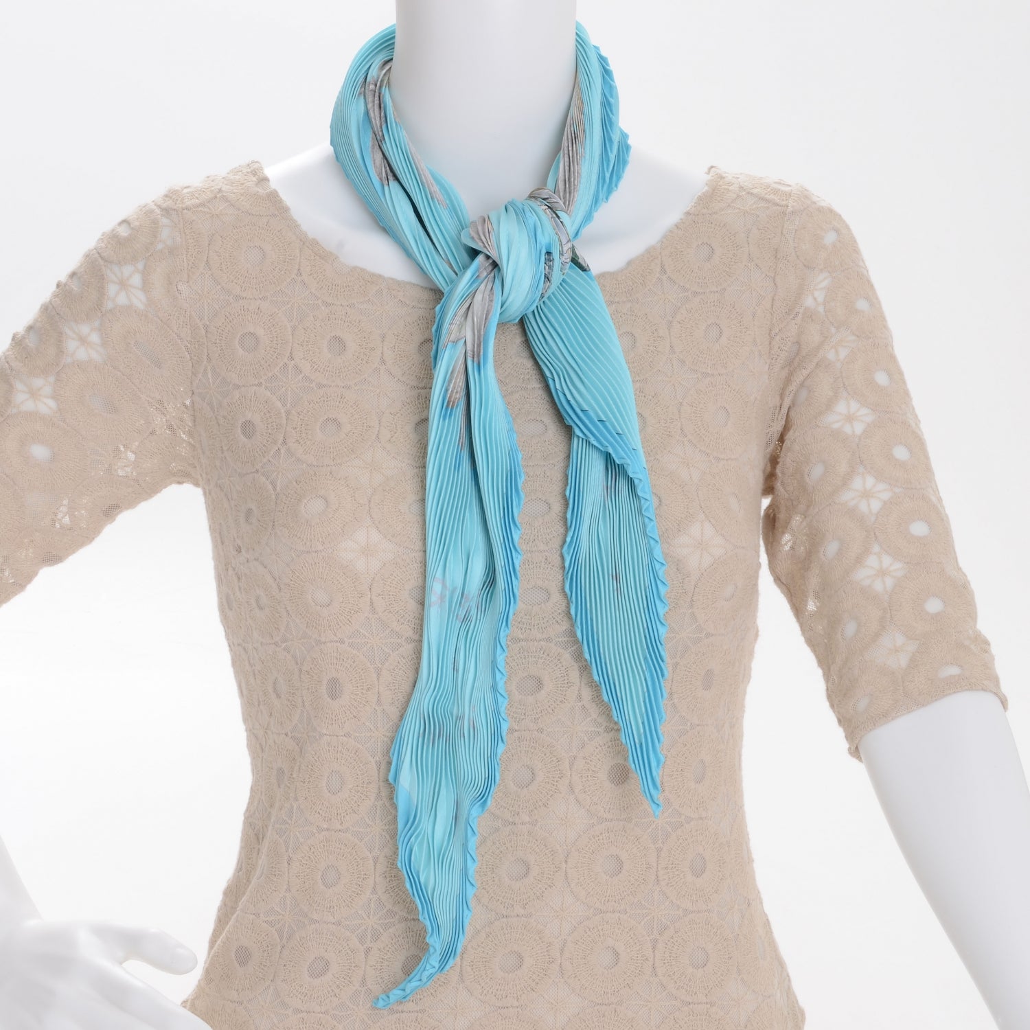 Hermes Silk Plisse Rene Char Scarf 90 6 of 7